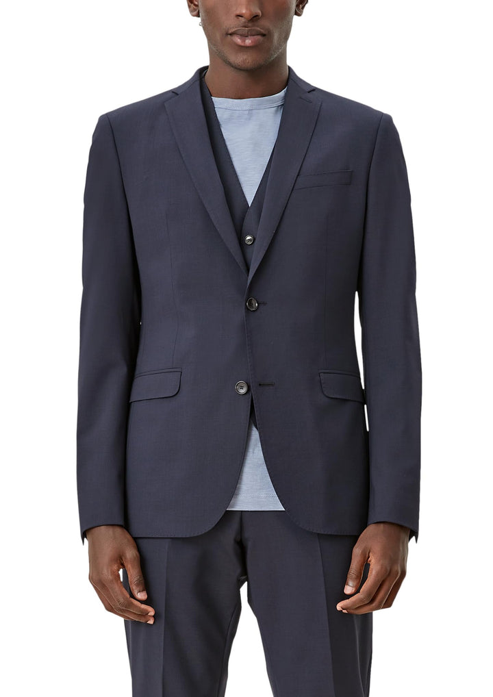 s.Oliver Slim Fit: Sakko mit Hyperstretch 40 5952_navy, 40 5952_navy