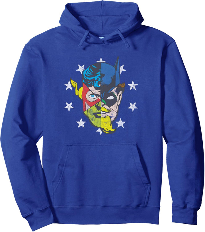 Justice League Face Off Pullover Hoodie