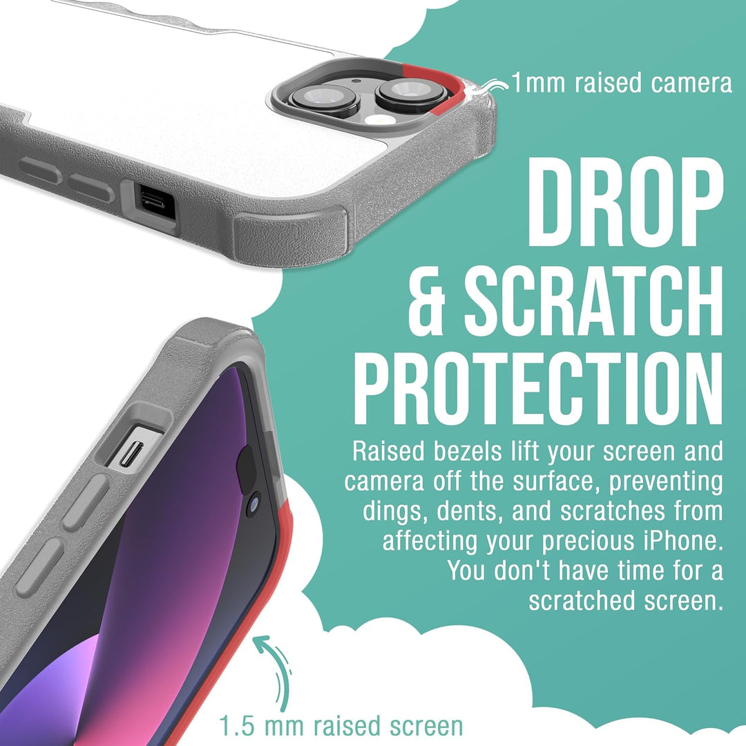 smartish iPhone 15 Schutzhülle – Gripzilla kompatibel mit MagSafe [Rugged + Tough] Strapazierfähige,