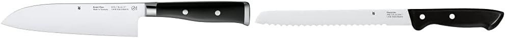 WMF Grand Class Santokumesser 33 cm, Spezialklingenstahl, Griff vernietet, 18 cm & Classic Line Brot
