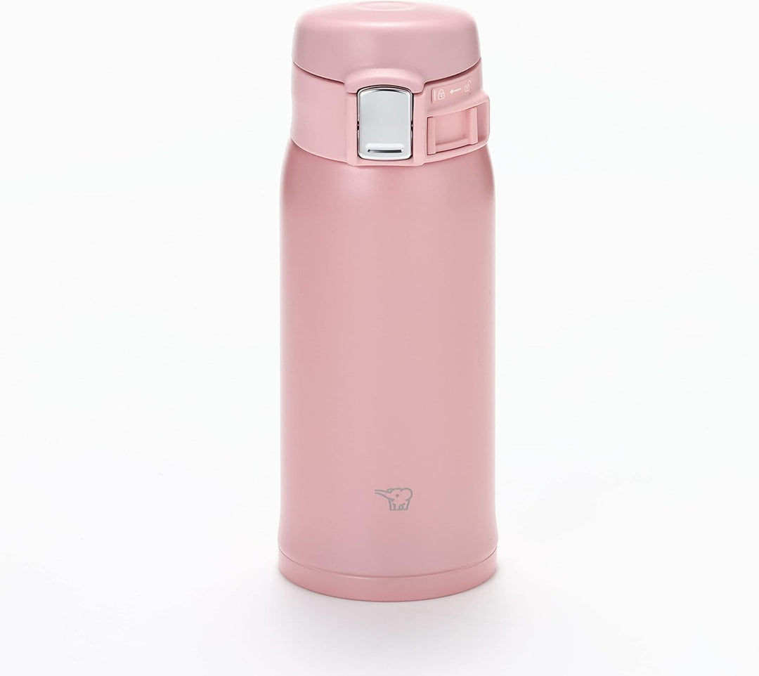 Zojirushi SM-SF36-PA Wasserflasche, Direkttrinken, One-Touch-Öffnung, Edelstahlbecher, 12 fl oz (360