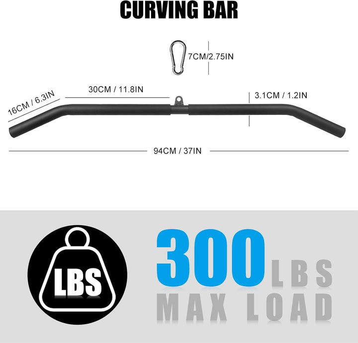 Lyndwin Latzugstange Bizeps Stange Klimmzugstangen Zugstange Muskelzugstange für Zuhause Bodybuildin