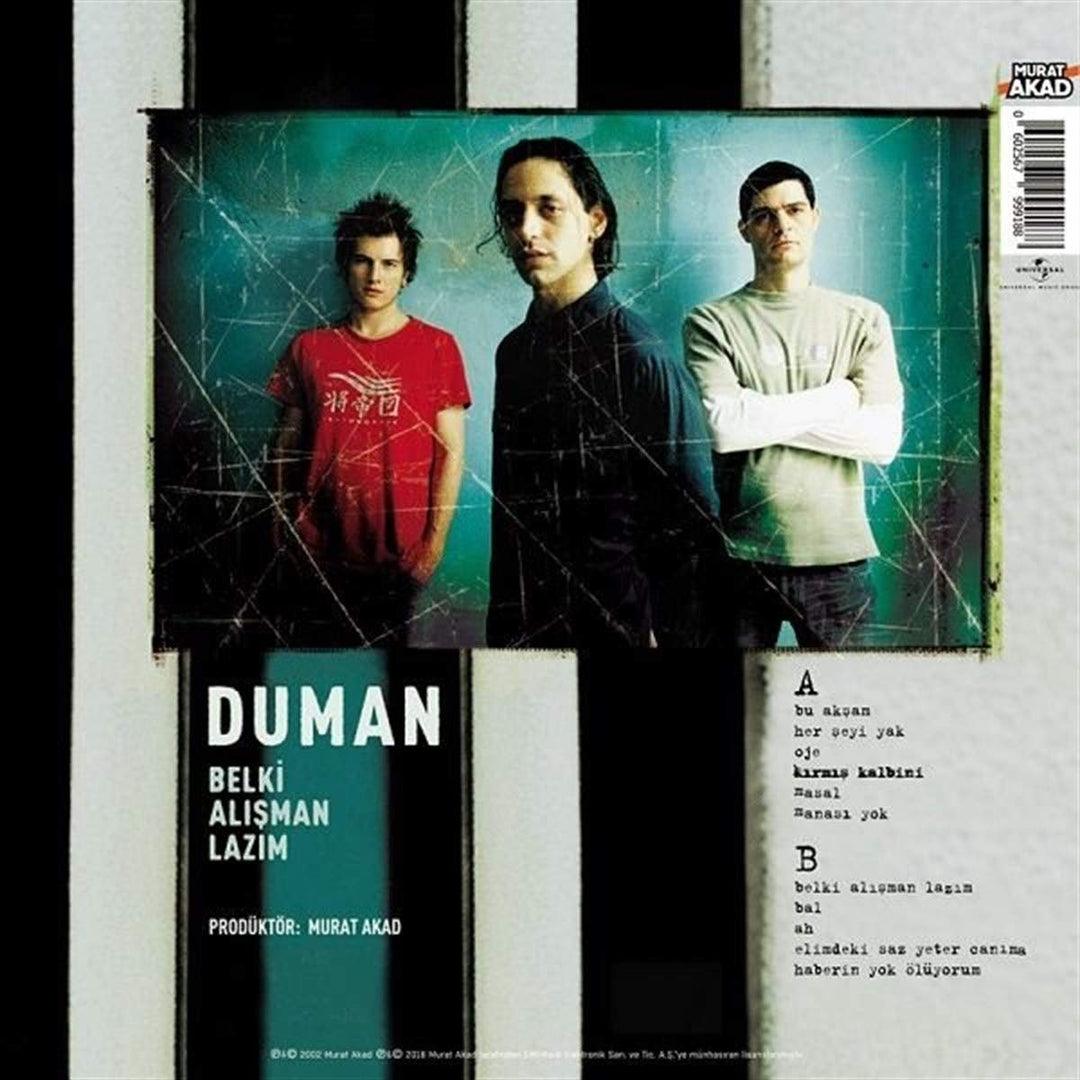 Duman - Belki Alışman Lazım - Plak 33 Devir (Schallplatte) Long Play Record Vinly, Vinyl