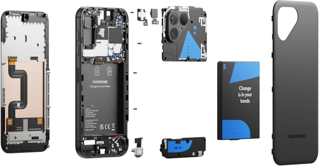 Fairphone 5 5G (8GB, 256GB) Mattes Schwarz 256 GB Mattes Schwarz, 256 GB Mattes Schwarz