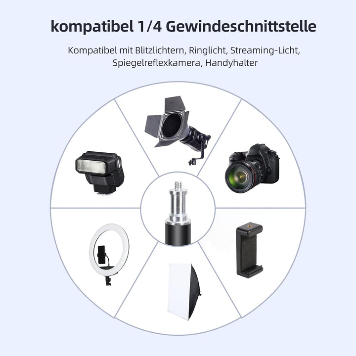 Softbox Fotostudio Set,FGen Fotolicht 2x50x70cm Beleuchtung für Fotostudios mit E27 Sockel 135W 5500