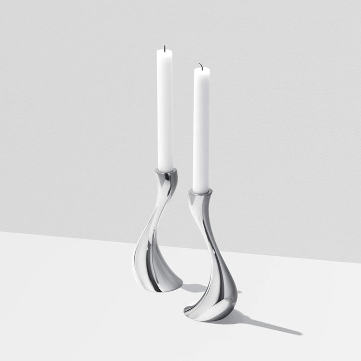 Georg Jensen Kerzenhalter-Set Cobra (M) (2-teilig) 20cm, 20cm