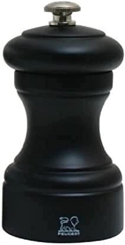 Peugeot 22730 Bistro Pfeffermühle Holz, 5 x 5 x 10 cm, matt schwarz Matt Schwarz Pfeffermühle, Matt