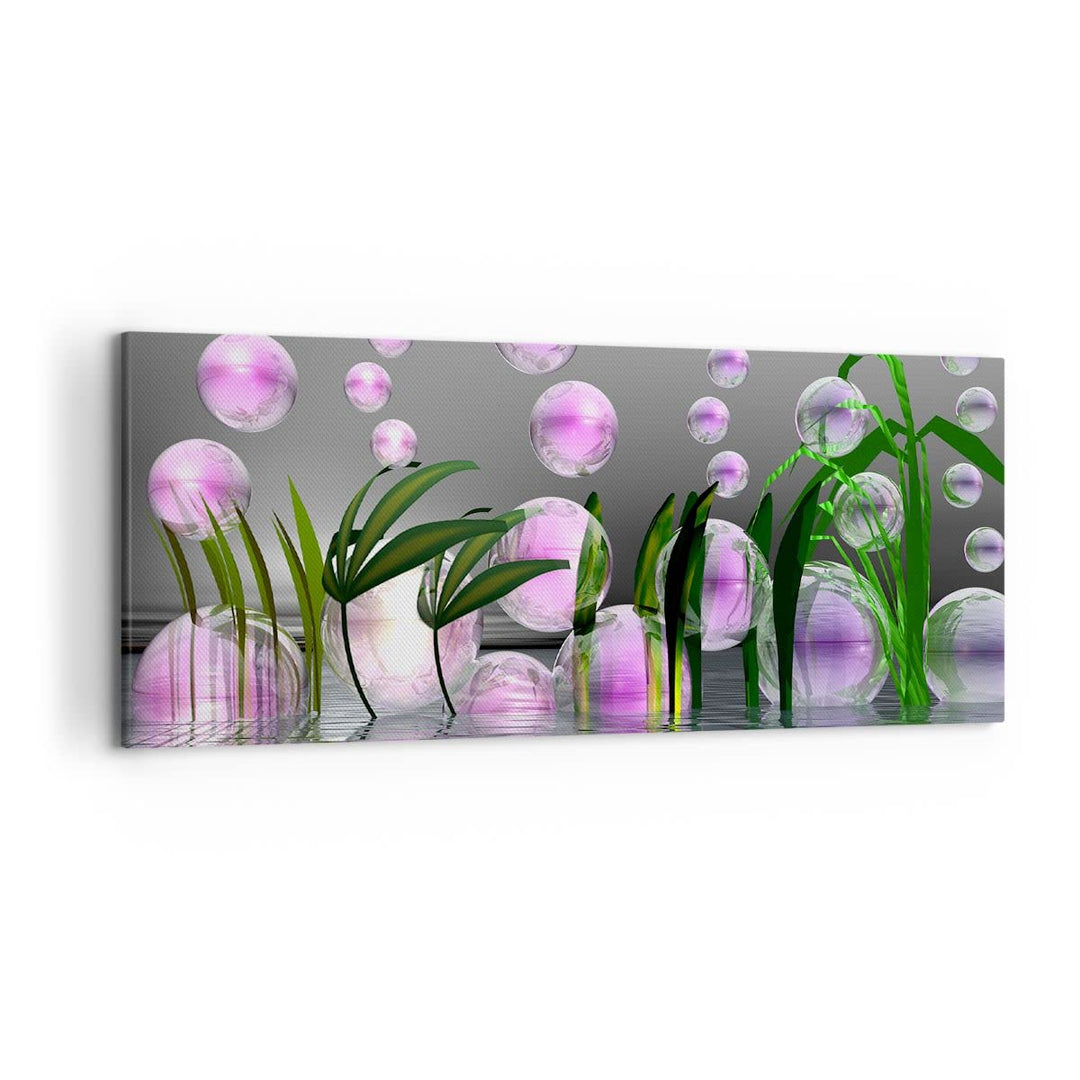 Wandbilder Dekoration Wohnzimmer Computer Grafik Blase Panorama Bilder auf Leinwand 120x50cm Leinwan