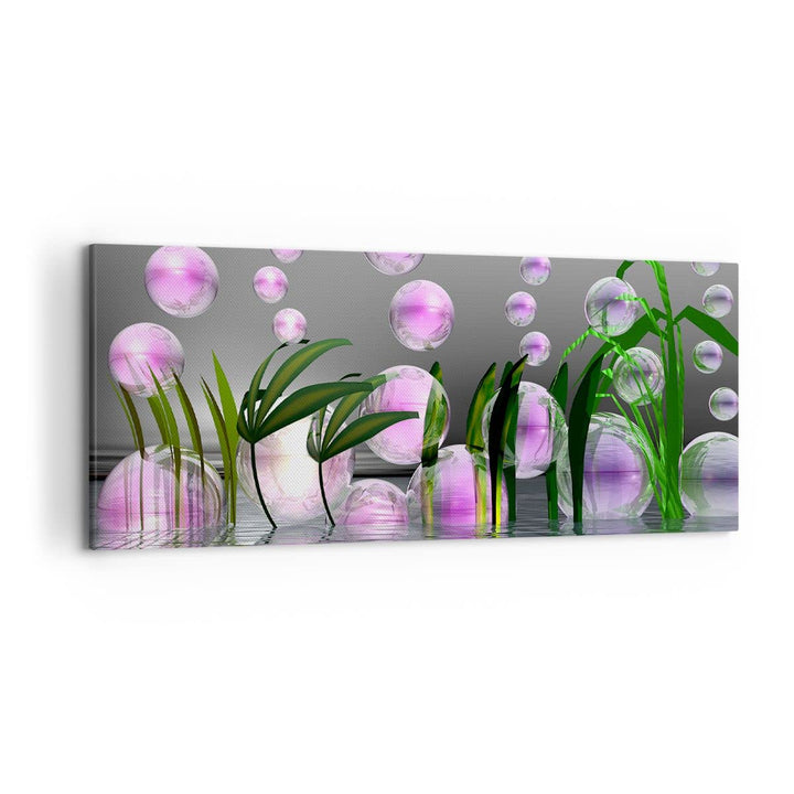 Wandbilder Dekoration Wohnzimmer Computer Grafik Blase Panorama Bilder auf Leinwand 120x50cm Leinwan