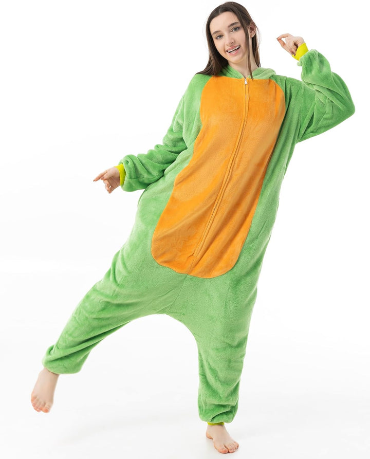 Katara 1744 (30+ Designs) Schildkröten-Kostüm, Unisex Onesie/ Pyjama-Qualität für Erwachsene & Teena
