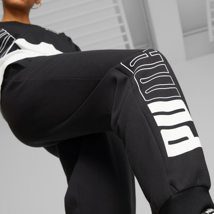 PUMA Damen Power Colorblock Sweatpants FL Strickhose XS Puma Schwarz, XS Puma Schwarz