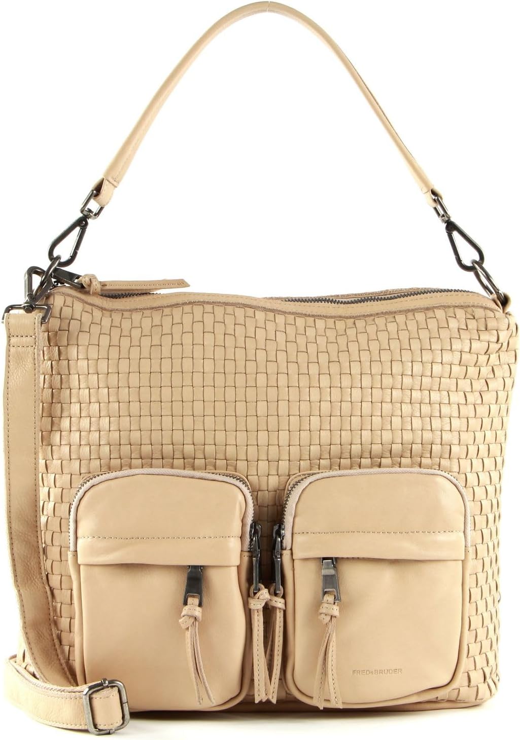 FREDsBRUDER Tasche Noon mit Label-Applikationen Damen Einheitsgrösse Cream, Einheitsgrösse Cream
