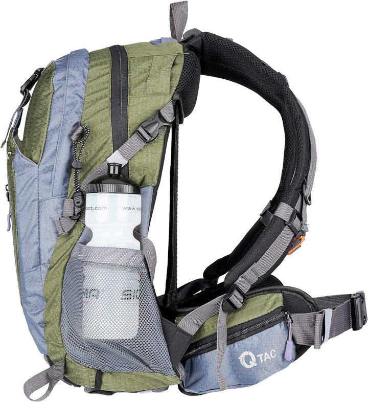 Q-Tac Wanderrucksack 26L, Rucksack Wandern, Outdoor, Sport, Daypack Fahrrad, Reisen, Klettern, Campi