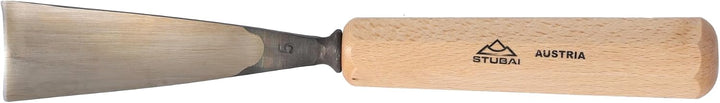 STUBAI Stemmeisen Stechbeitel Serie 52 - Form 5 | Gerades Hohleisen - 35 mm, mit Holzgriff, zum Vors