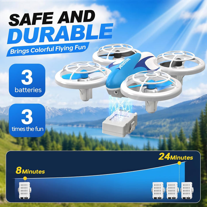Mini Drohne für Kinder Spielzeug ab 6 7 8 9 10+ Jahre Jungen, RC Flugzeug Spielzeug Quadrocopter Dro