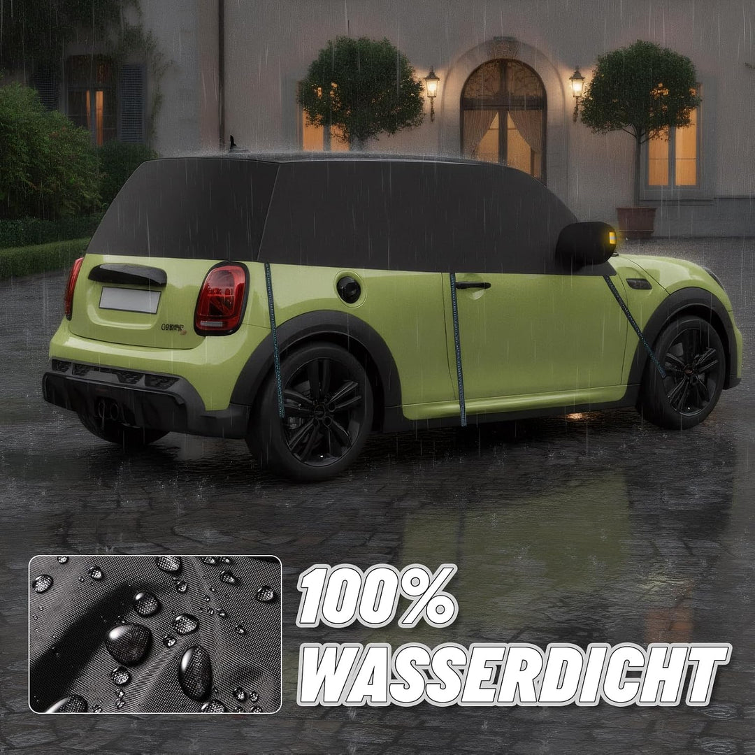 Autoabdeckung für Mini Cooper 3 Door 2000-2025, Halbgarage, Für Mini Cooper 3 Door 2000-2025