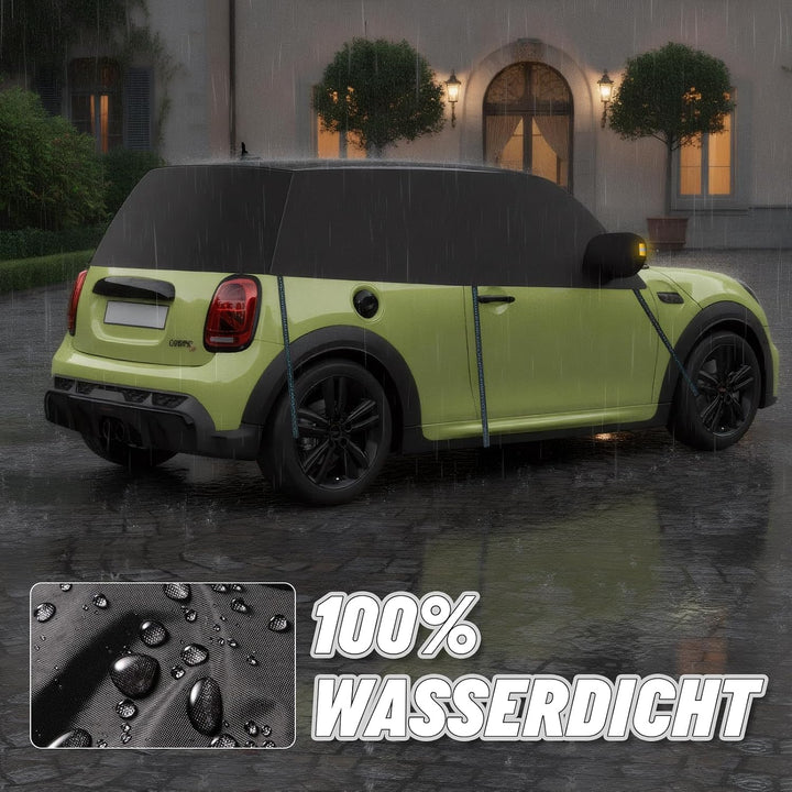 Autoabdeckung für Mini Cooper 3 Door 2000-2025, Halbgarage, Für Mini Cooper 3 Door 2000-2025