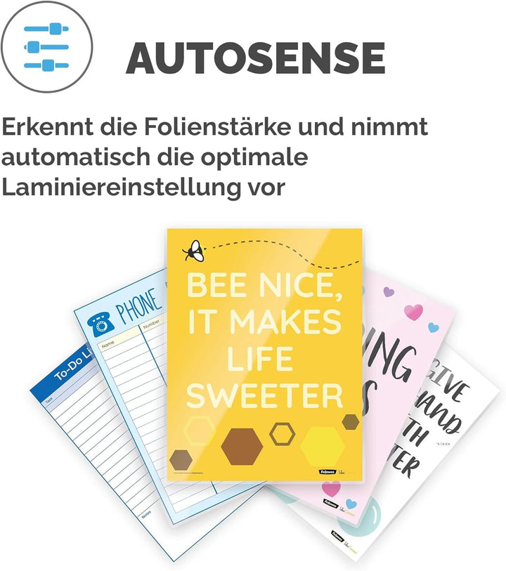Fellowes A3 Laminiergerät Neptune 3 - bis 175 Mikron - Aufwärmzeit nur 60 Sekunden - AutoSense Techn