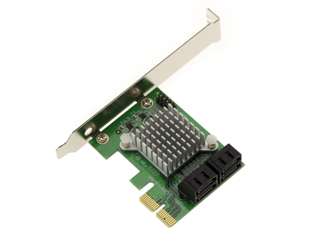 KALEA-INFORMATIQUE PCI Express PCIe x2-Karte mit 4 SATA-Ports. Chipsatz Marvell 88SE9230 Hardware RA