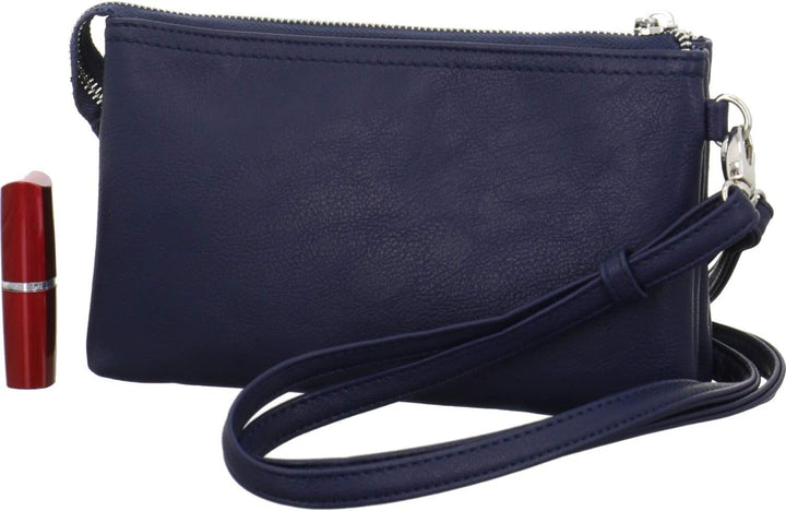 Gabor bags Emmy Damen Clutch Abendtasche Klein 22,5 x 4,5 x 13,5 Blau, 22,5 x 4,5 x 13,5 Blau