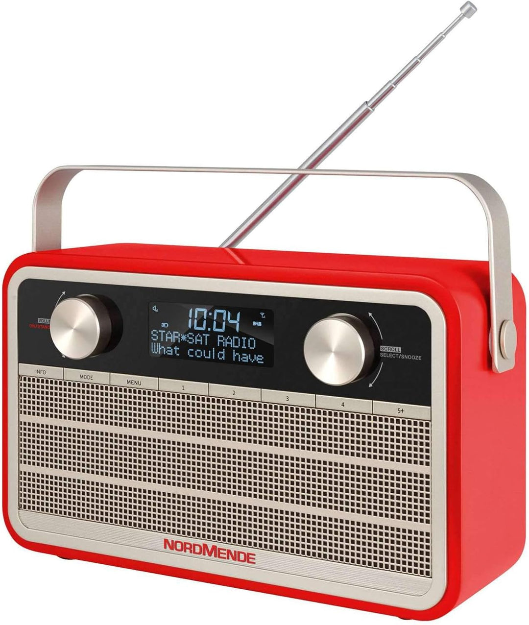 Nordmende Transita 120 tragbares DAB Radio (DAB+, UKW, 24 Stunden Akku, Aux In, Wecker, 2 Weckzeiten