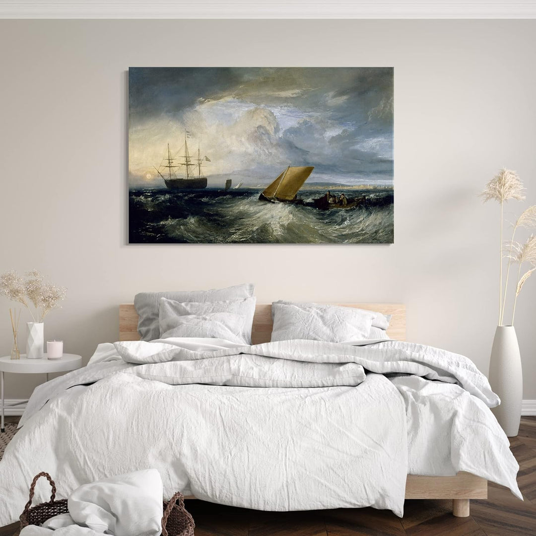 Printed Paintings Leinwand (60x40cm): William Turner - Sheerness as seen from The Nore 60x40 cm, 60x