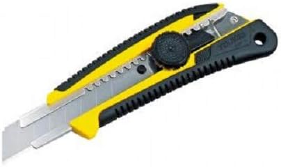 Tajima Cuttermesser (Cutter, Teppichmesser), 18mm Klinge, Dial-Blade-Lock – ergonomischer Griff – LC