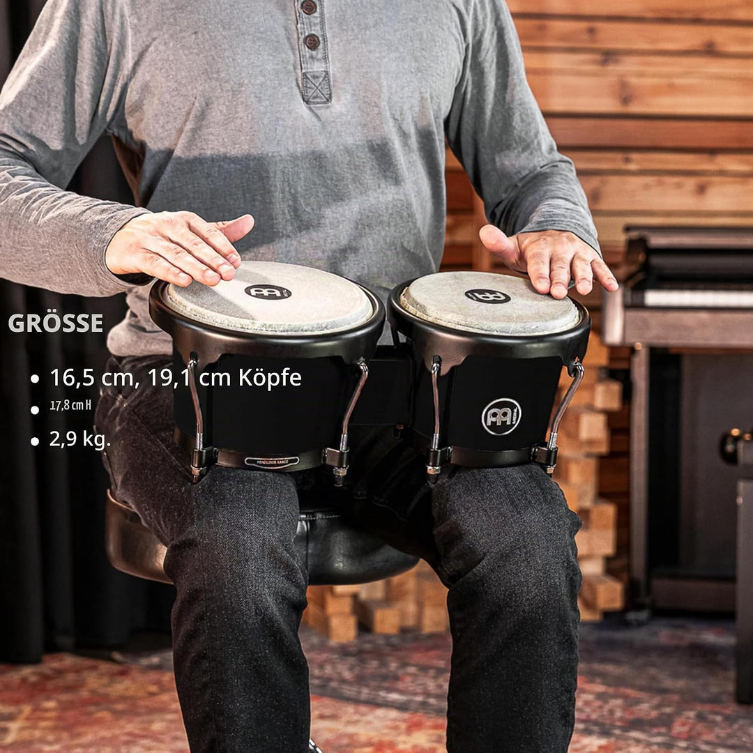 Meinl Percussion HB50BK ABS-Plastik Bongo-Set, Headliner Series, Durchmesser 16,51 cm (6,5 Zoll) Mac