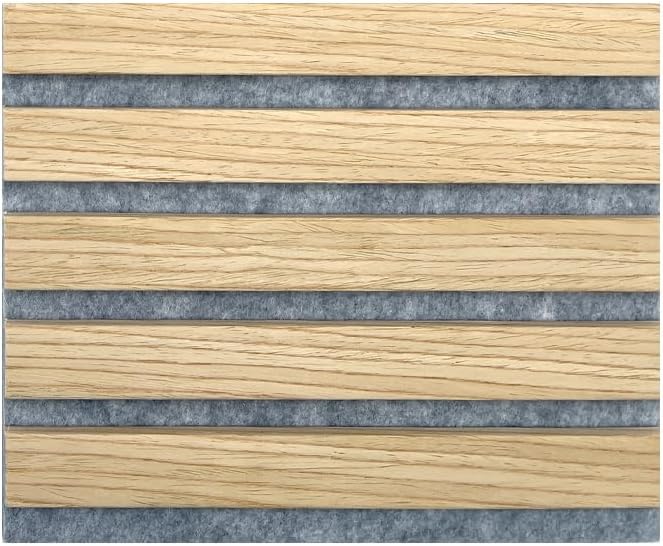 Akustikpaneele AURA Core Oiled Oak 240x60cm | Wandpaneele Holzoptik grau | MDF &amp; Filz Wandpanel | ac