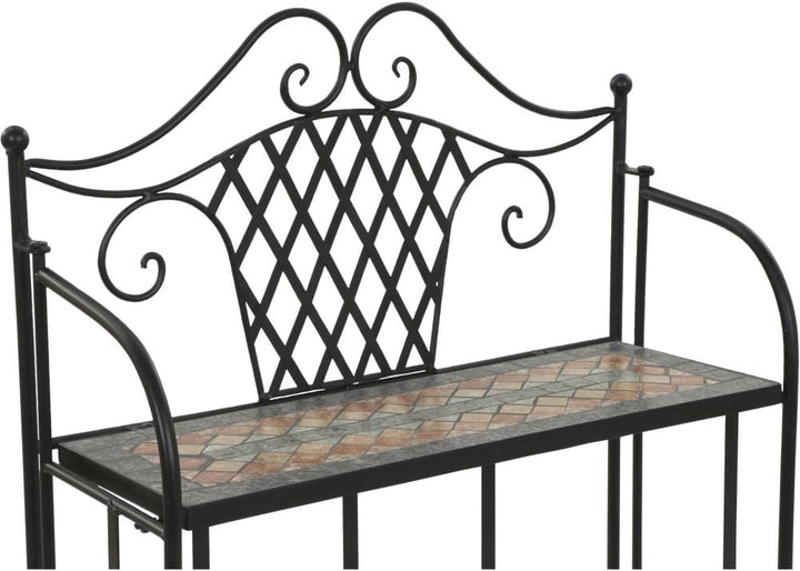 Siena Garden Regal Prato, 62x29x143cm, in schwarz matt