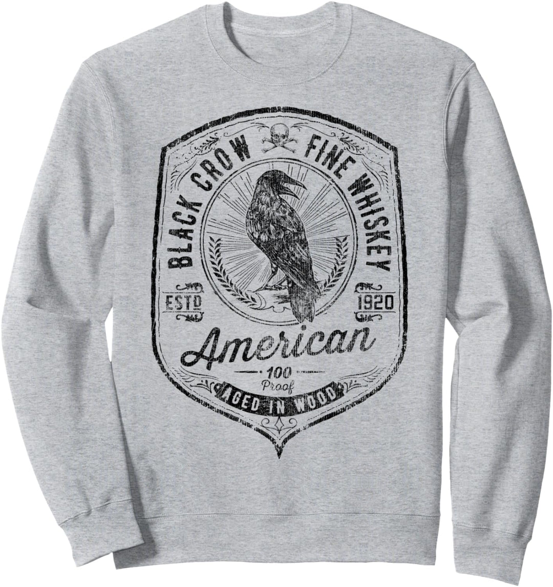 Black Crow Fine American Whiskey Vintage Sweatshirt