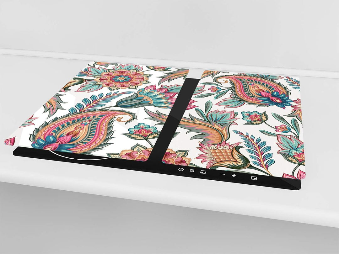 Schneidbrett aus Hartglas und schützende Arbeitsoberfläche – Schneideplatten SINGLE mit 60 x 52 cm u