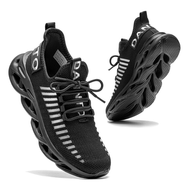 DANNTO Laufschuhe Herren Turnschuhe Damen Sneaker Leichte Atmungsaktiv rutschfeste Sportschuhe Gym F