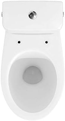 VBChome WC Toilette Stand Spülrandlos Keramik Komplett Set mit Spülkasten Funktion für waagerechten