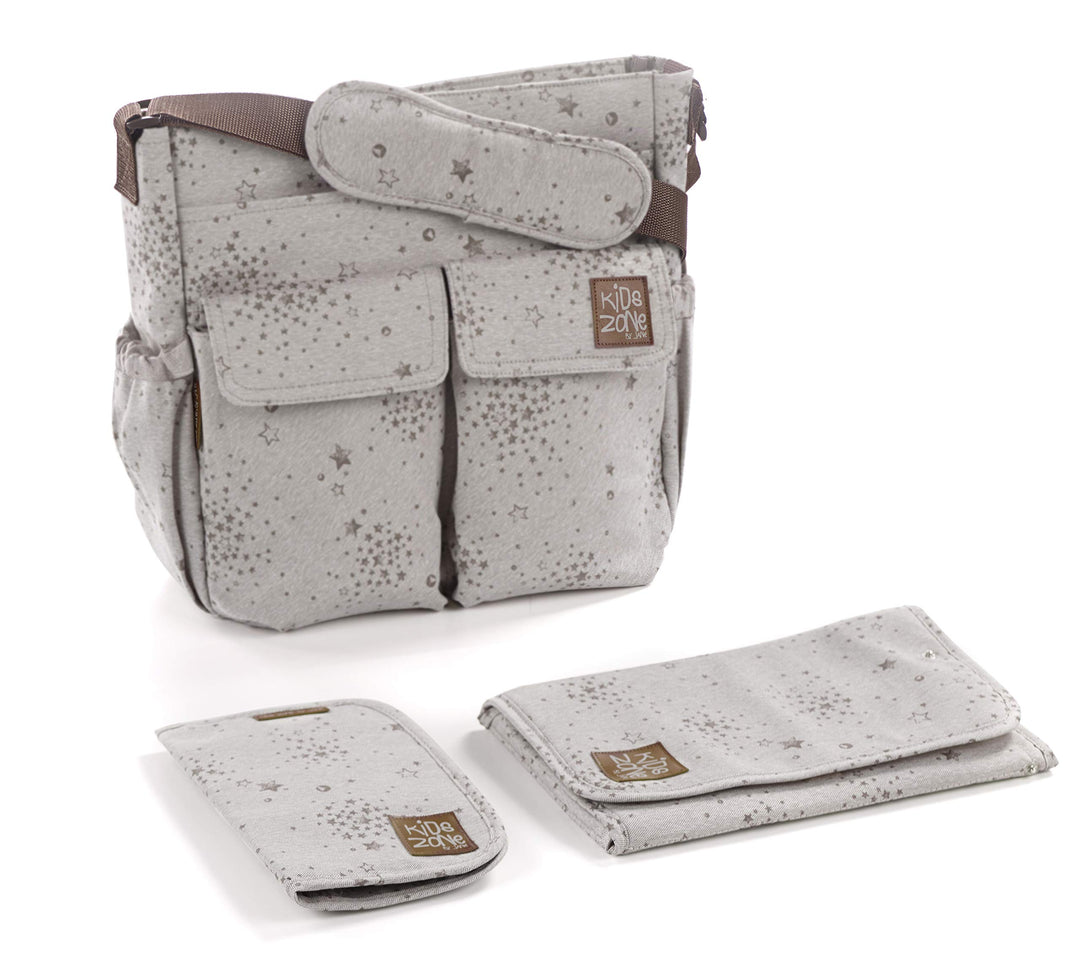 Jané Wickeltasche für Buggy, universal, viel Stauraum, inklusive Wickelunterlage und Tasche für Doku