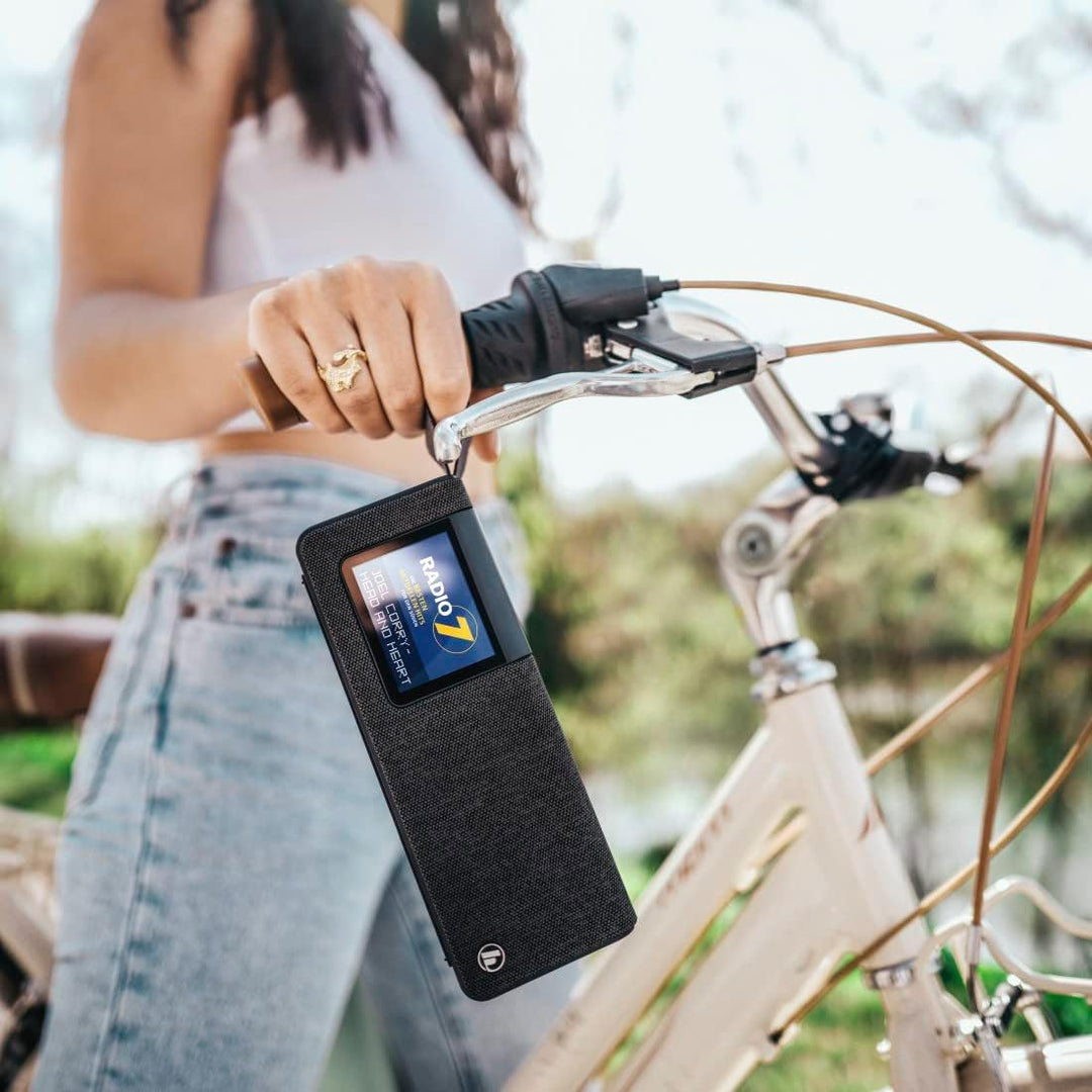 Hama Radio Digitalradio mit Bluetooth und Akku DR200BT (Tragbare Box, mobiles Radio mit DAB/DAB+/FM,