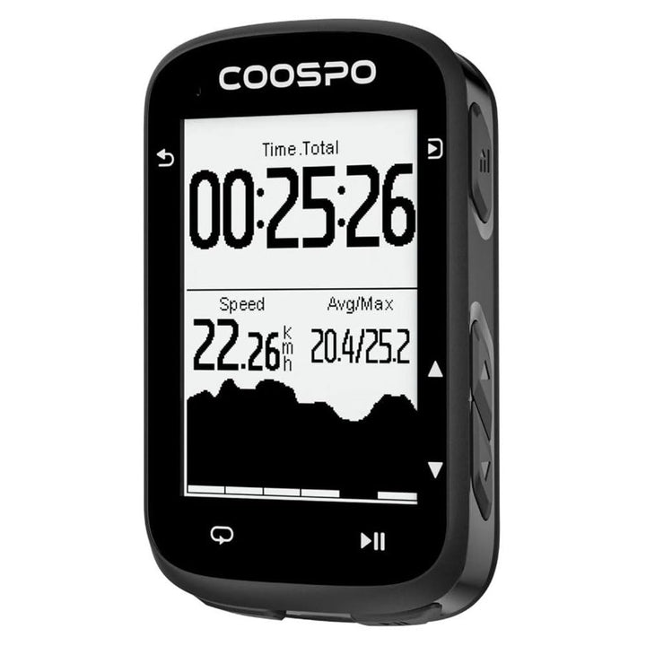 COOSPO Fahrradcomputer Fahrrad GPS Real Road CS500, Fahrradcomputer mit Navigation, 45 Stunden Akkul