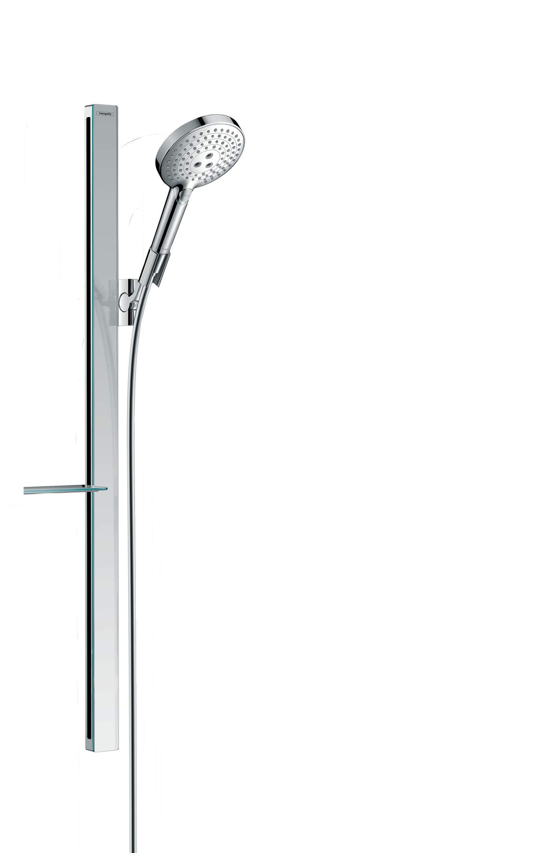 hansgrohe wassersparendes Duschsystem (Duschkopf, Schlauch, Duschstange, Raindance Select S 120 Rege