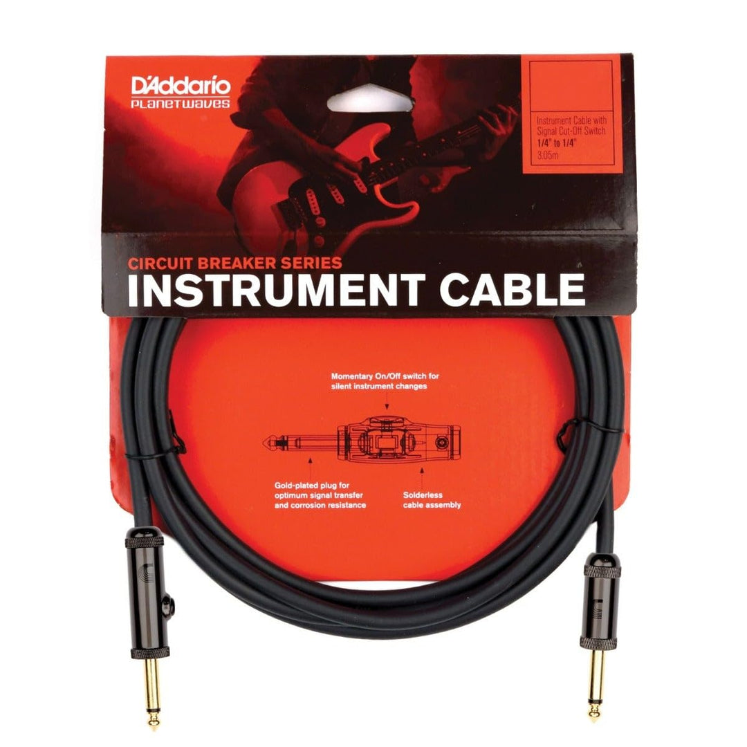 Planet Waves PW-AG-15 Custom Series Cables 4,5m (15 Fuss) schwarz 15 füsse Momentary Straight, 15 fü