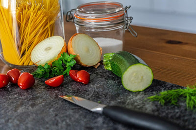 DiConcetto Schneidebrett aus Granit | Steinplatte | Granitplatte | Servierplatte (Granit Steel Grey,
