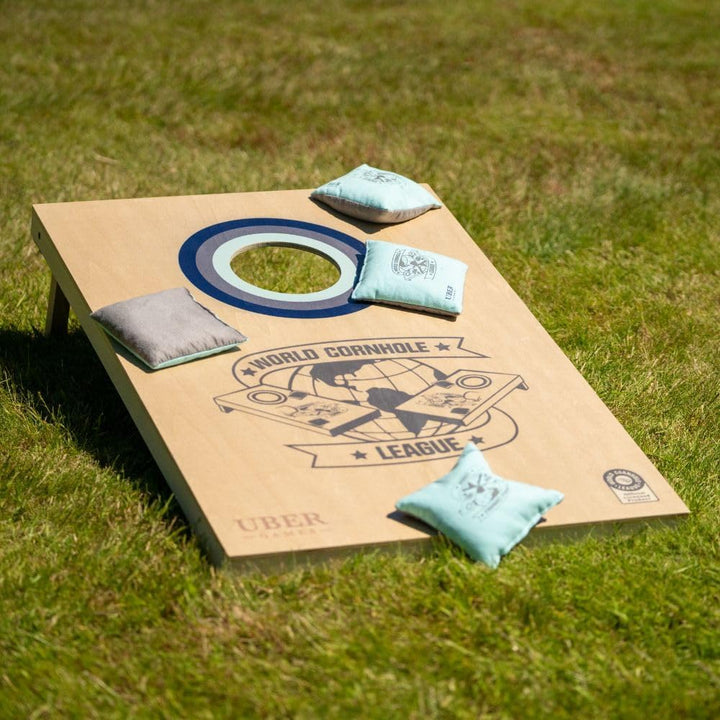 Uber Games - World Cornhole League – 90 x 60 cm Doppelbrett-Set & Tasche (3 x 2 Fuss) Turnierqualitä