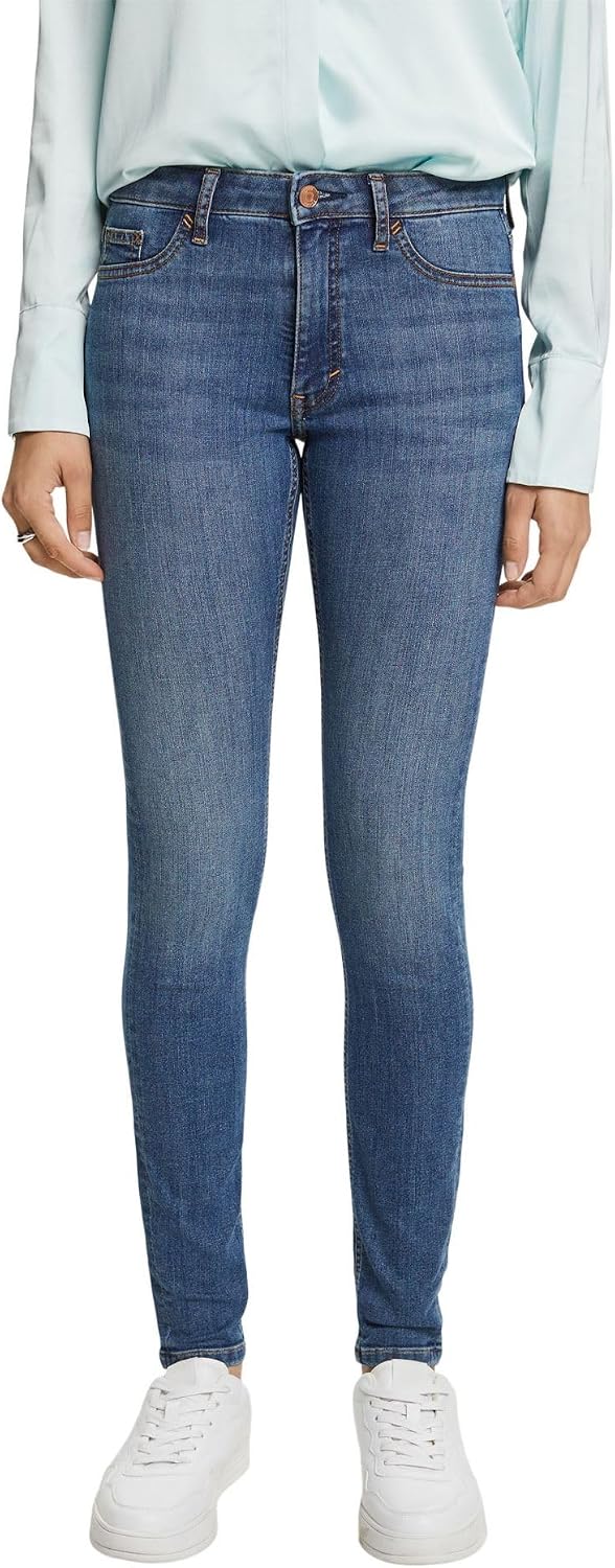 ESPRIT Damen Jeans 24W / 32L 902/Blue Medium Wash, 24W / 32L 902/Blue Medium Wash