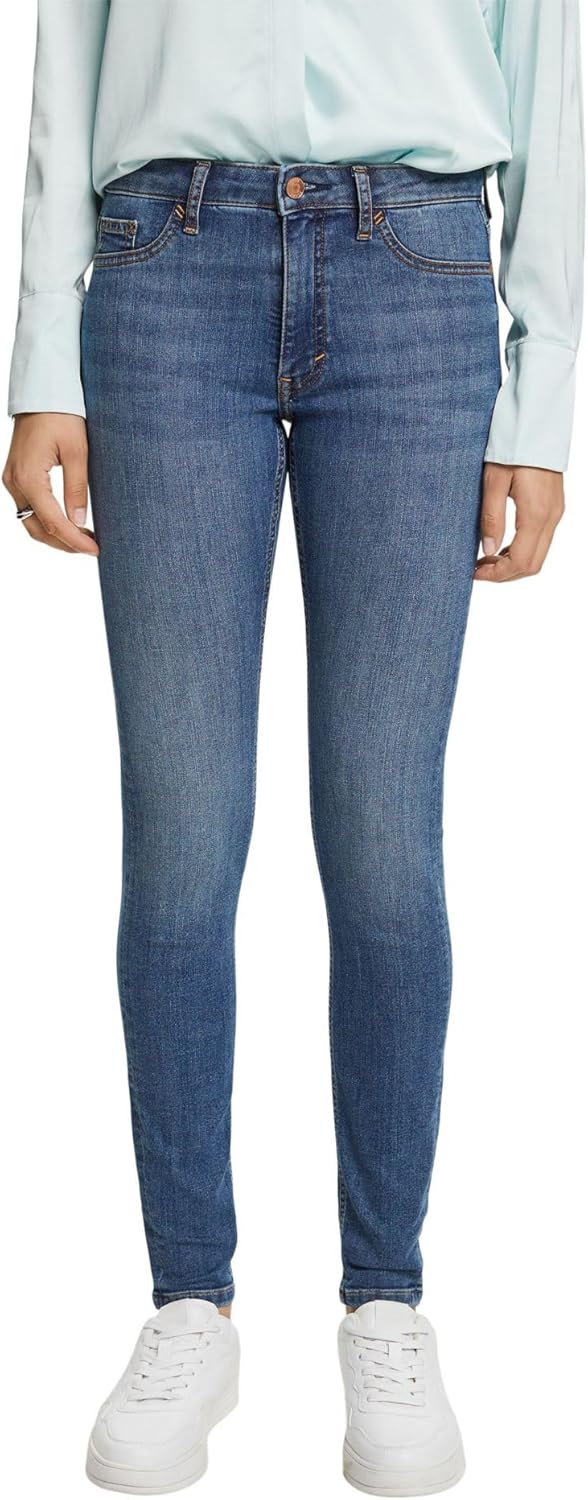 ESPRIT Damen Jeans 24W / 32L 902/Blue Medium Wash, 24W / 32L 902/Blue Medium Wash