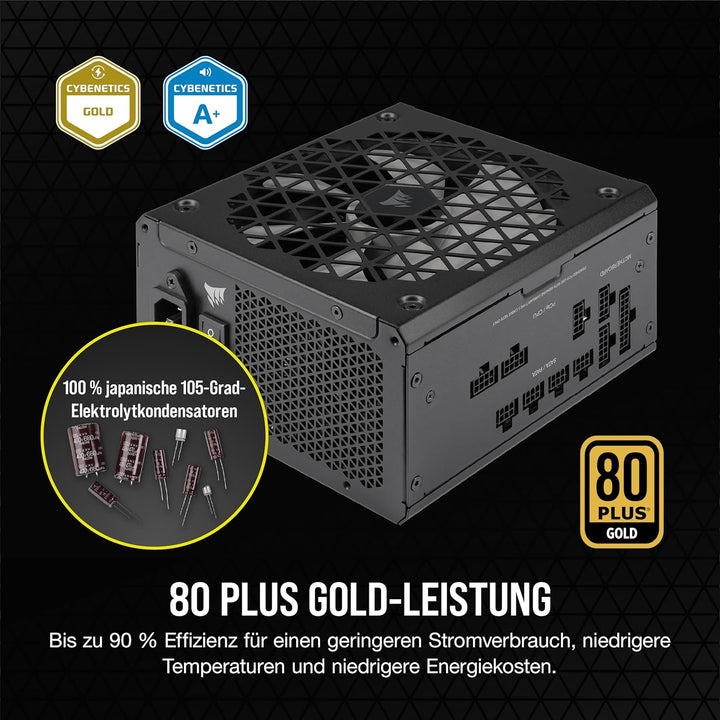 Corsair RM750x Shift Vollmodulares ATX-Netzteil - Modulare Seitenschnittstelle - ATX 3.0- & PCIe 5.0