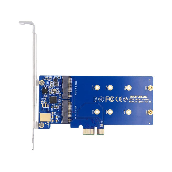 xiwai Dual SATA SSD Karte Konverter JMB582 2280 NGFF Key B+M SSD auf PCI-E 1x Motherboard Desktop Ad
