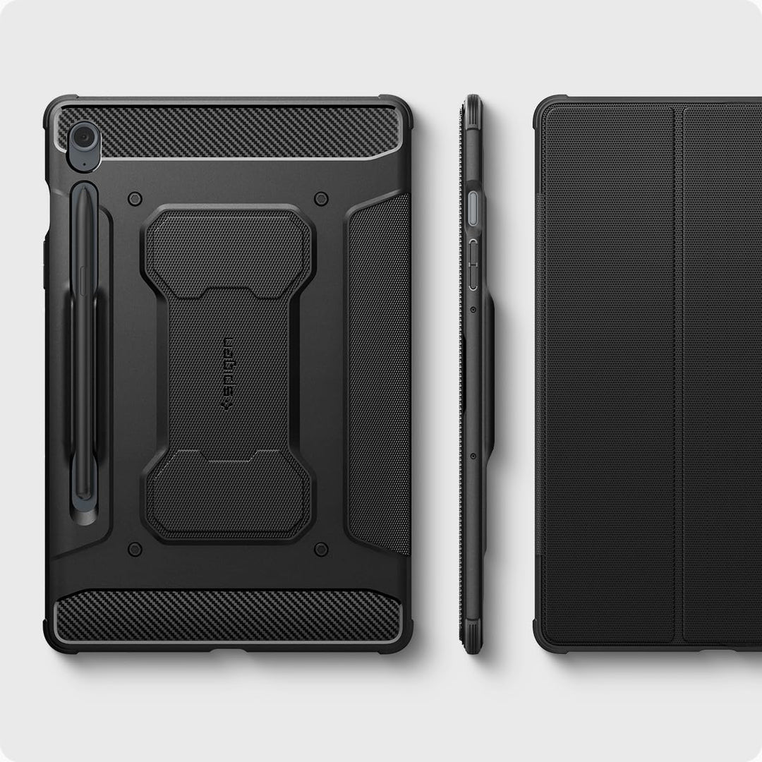 Spigen Rugged Armor Pro Hülle Entwickelt für Samsung Galaxy Tab S10 Lite (2025) / S9 FE (2023) - Sch