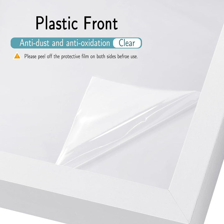 EUGAD 3D Bilderrahmen zum Befüllen, Objektrahmen 30x30 cm, tiefer Rahmen für Objekte bis 3 cm, Holzr