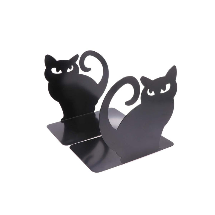 BESPORTBLE 2Pcs Katze Metall Buchstütze Kreative Buchunterstützung Buchstopper Buchorganisator Stehe