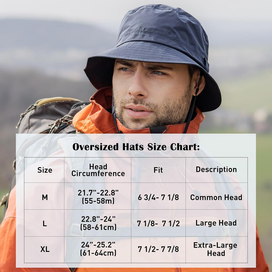 Comhats Regenhut Unisex für Damen Herren Wasserdichter Bucket hat Faltbar Eimerhut Strand Surfen Ang