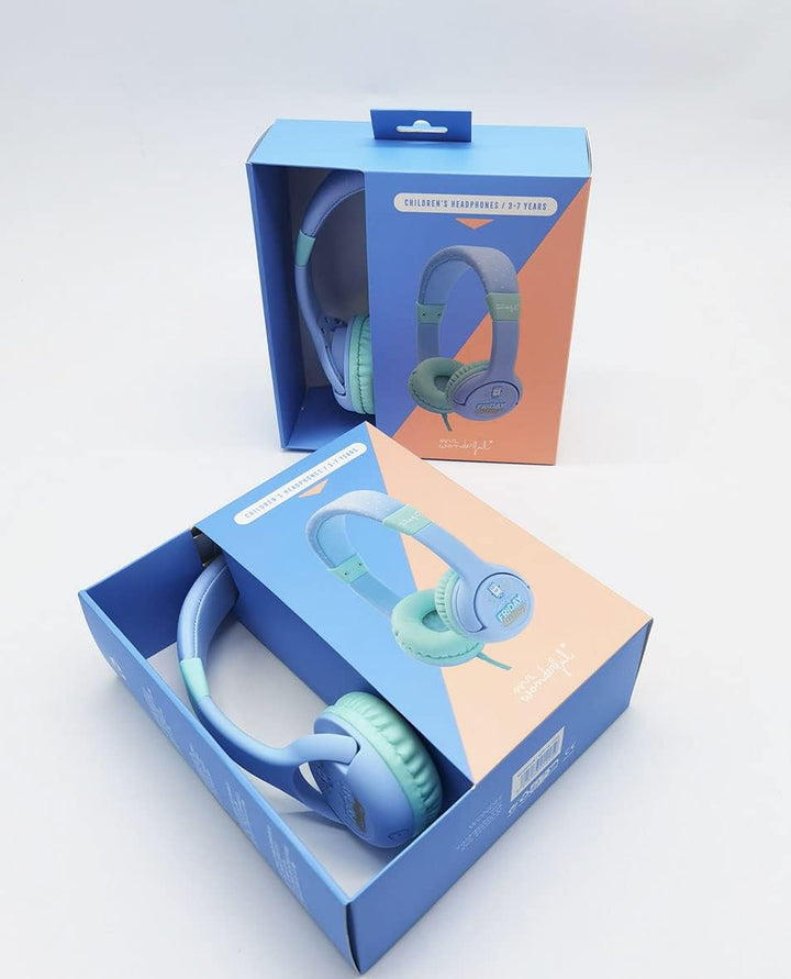 WONDEE Mr. Wonderful Kinder-Kopfhörer mit Kopfband und Lautstärkenbegrenzung von 85 dB, Mr Wonderful